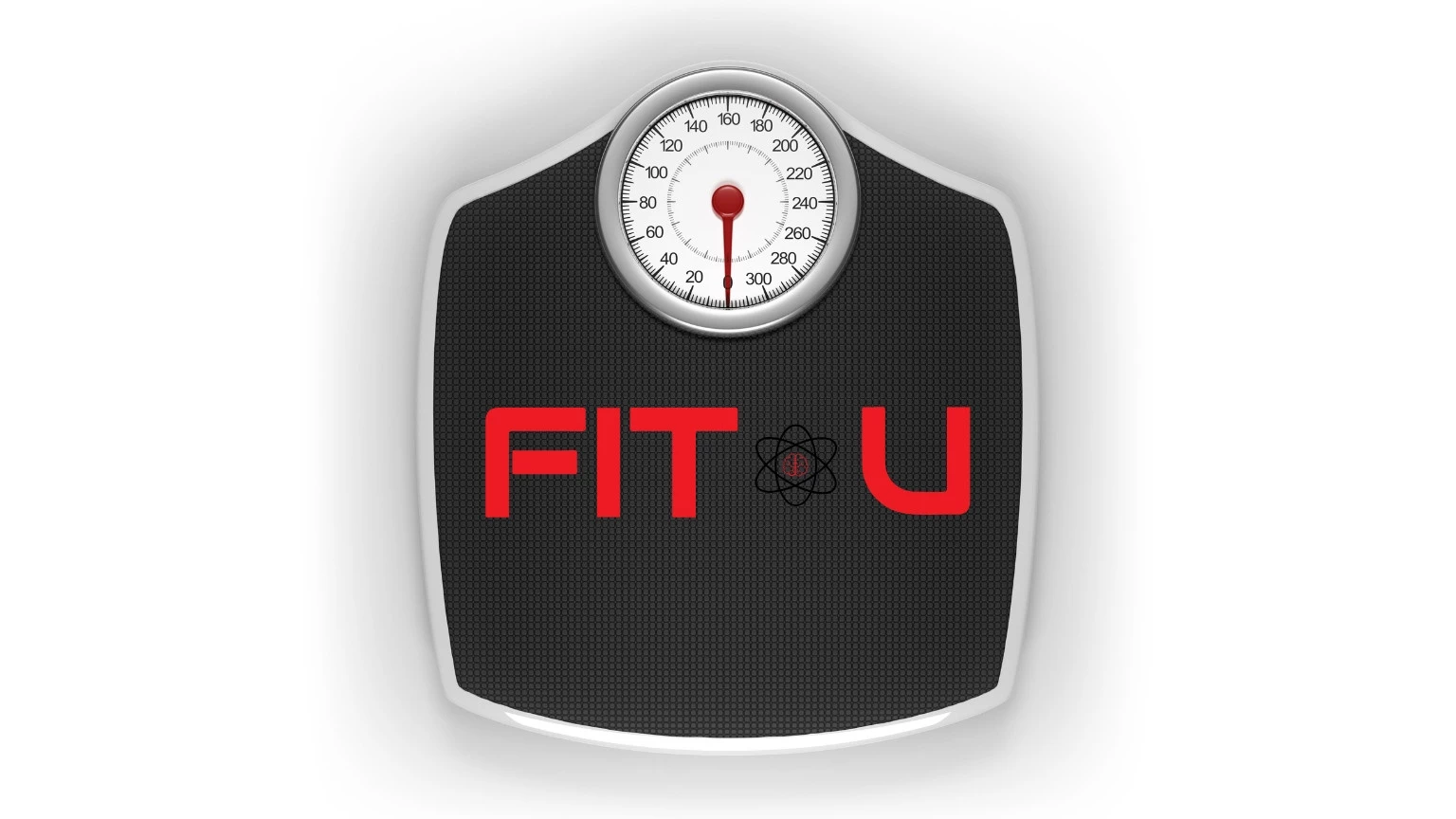 Balance corporelle avec "Fit U" écrit dessus