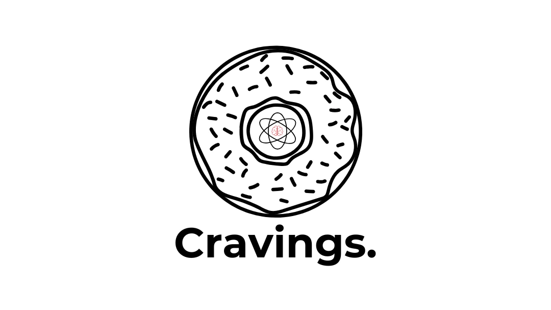 Beignet avec le logo de Studio Fit You et 'Cravings' écrit en dessous